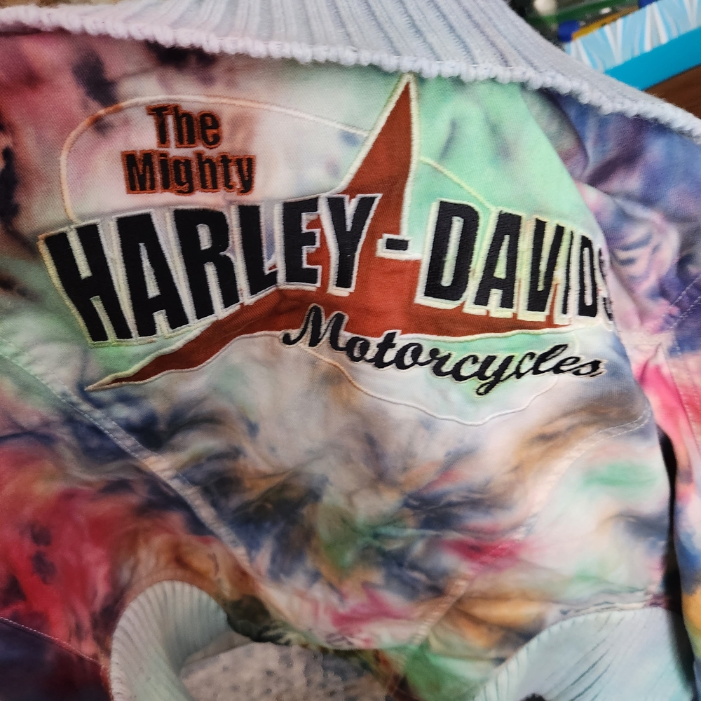 Harley-Davidson Tie-Dye Women's Motorcycle Jacket Multicolor, Small